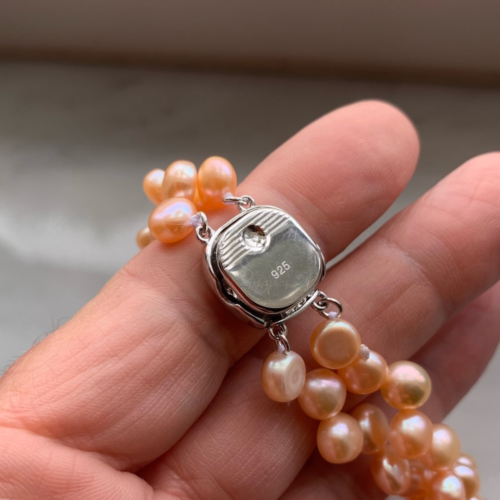 NEW🌺Pink Freshwater Twisted Pearl Bracelet - Picture 8 of 8